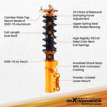 Laden Sie das Bild in den Galerie-Viewer, Gewindefahrwerke Gewindefahrwerk kompatibel für Toyota Celica GT GTS kompatibel für FWD 90-99 24 Wege einstellbarer Dämpfer