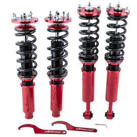 Gewindefahrwerke Coilovers kompatibel für Honda Accord 2003-2007 kompatibel für Inspire 03-07 Gewindefahrwerk Rot Tieferlegung