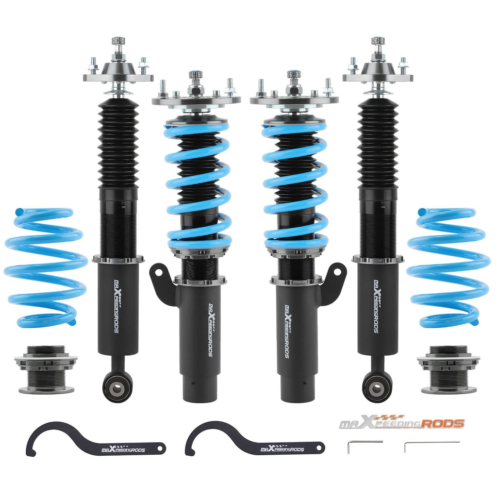 Höhe &amp; Dämpfer einstellbar Einstellbarer Dämpfer Coilover Gewindefahrwerke Kompatibel für BMW E46 3er Modelle 98-07 Federbeine