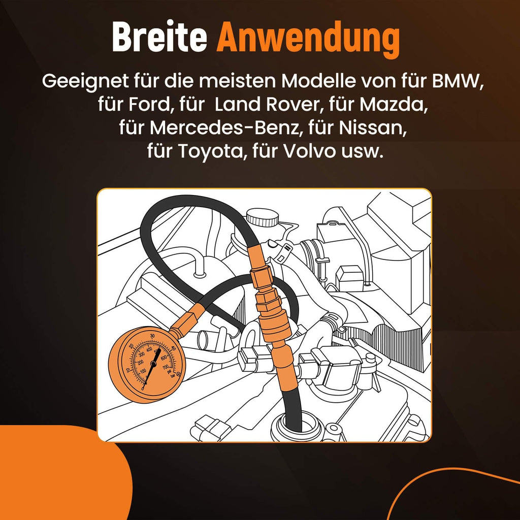 Karosseriezubehör Kompressionstester Druckverlustprüfer für TESTER DIESEL BENZIN MOTOREN PRÜFER