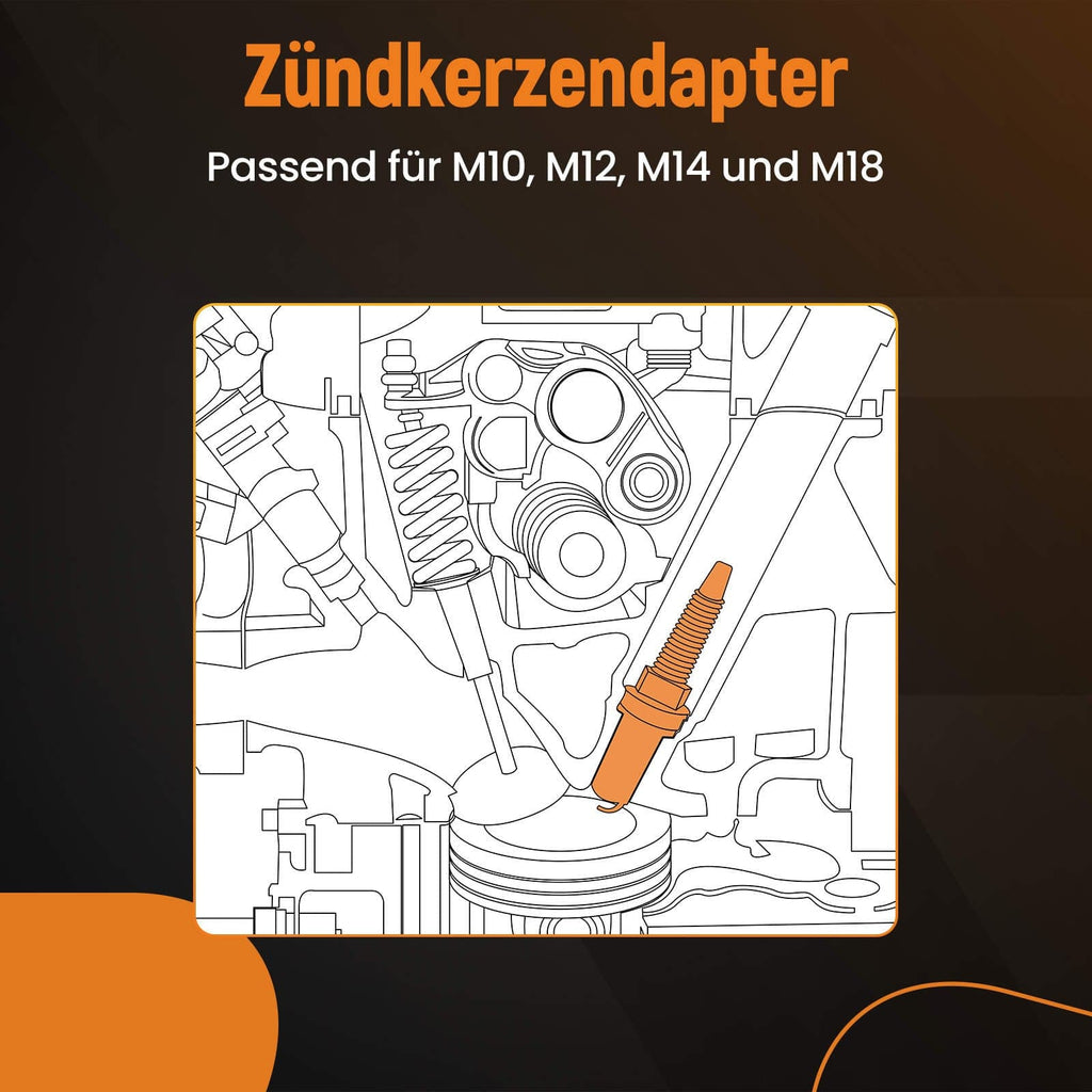 Karosseriezubehör Kompressionstester Druckverlustprüfer für TESTER DIESEL BENZIN MOTOREN PRÜFER