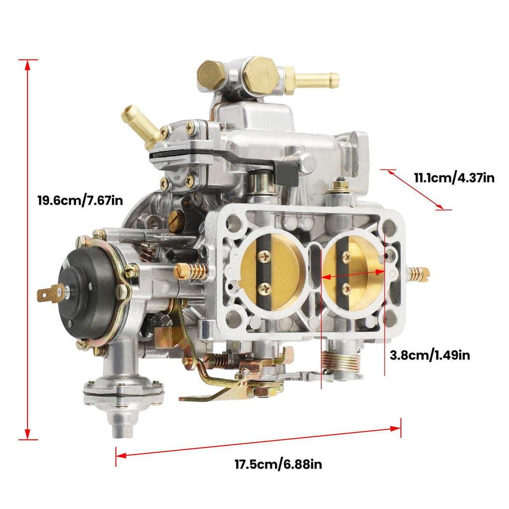 New Für Weber 38x38 2 Barrel Für Fiat Renault Ford Vw 4zly Carburetor Vergaser