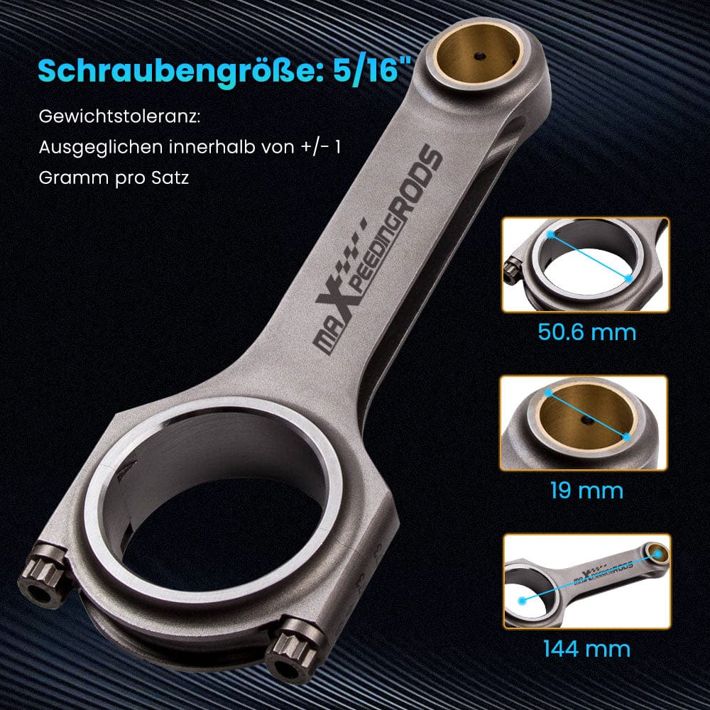maXpeedingrods H-Schaft Pleuel TR3 Motor Pleuelstange ARP 2000 Bolts :  : Auto & Motorrad