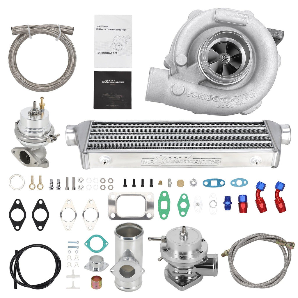 Universal Einstiegslevel Turbolader T3 T4 Turbolader Kit mit Wastegate 350 PS Intercooler für 1.5-3.0L