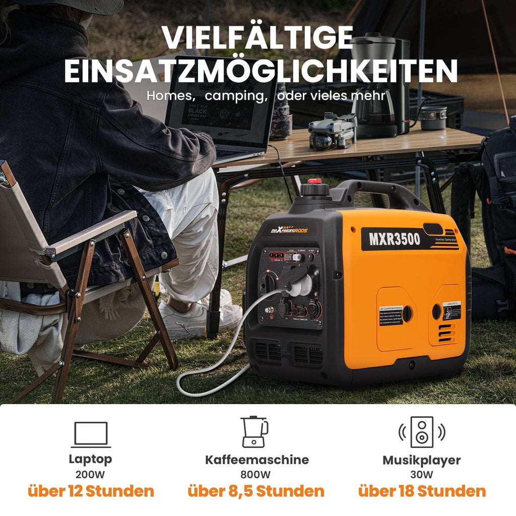 VITO Inverter Benzin-Stromerzeuger 3500W max. E-Start + Seilzug